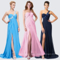 Grace Karin One Shoulder Sky Blue High Slit Long Evening Dress CL3186-4